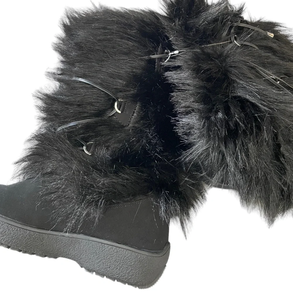 Oscar Sport‎ Faux Fur Boots Julia Apres Ski 37 Black